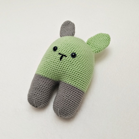 Crochet bunny rattle