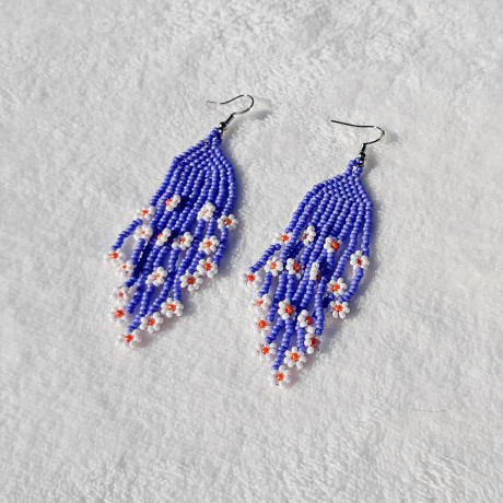 copy of copy of copy of Blue interweaving earrings